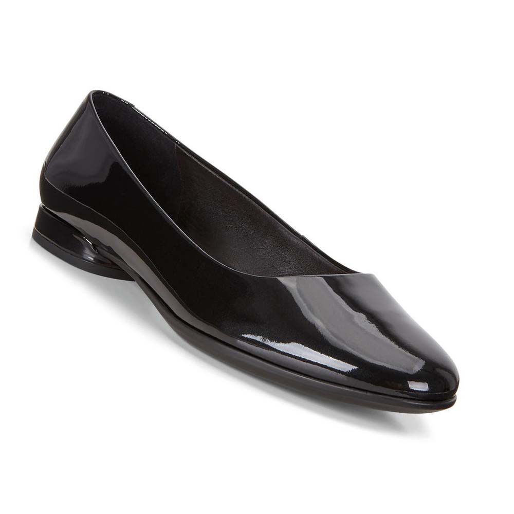 Women's Ecco Anine Ballerina Ballet Flats Black | SG 2AHK